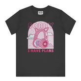 Sorry I Have Plans Cute Headphones Design T-Shirt product type
